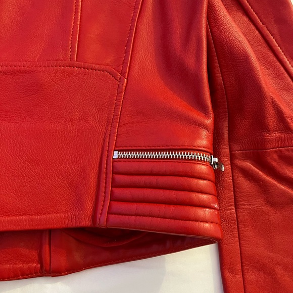 Maje Basalt Leather Motorcycle Jacket - Picture 8 of 8